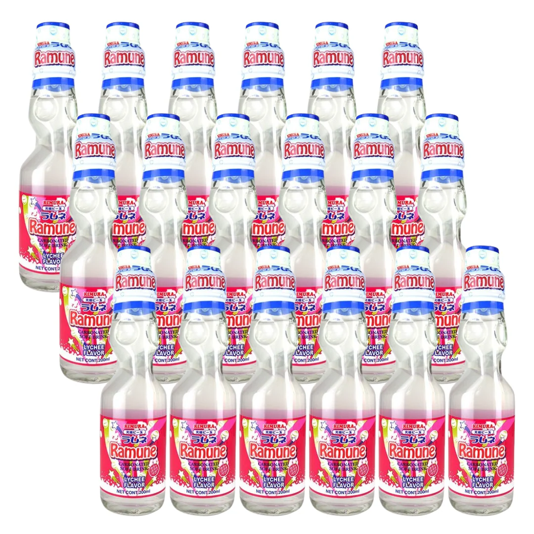 [ADL]KIMURA Ramune Lychee 200ml x 18 - Image 2