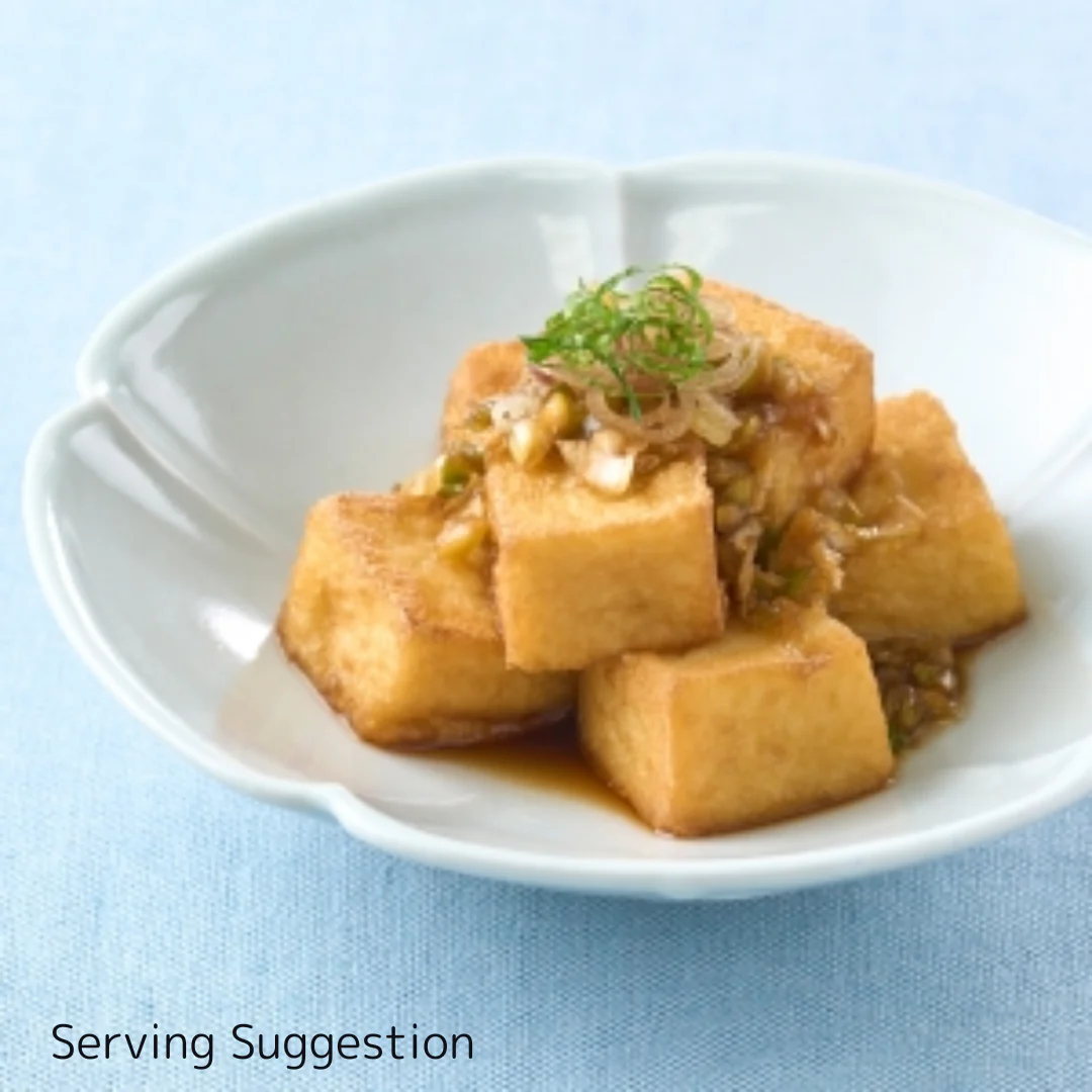 [ADL] AJIKAN Kinu Atsuage Tofu Shikaku 1kg - Image 2