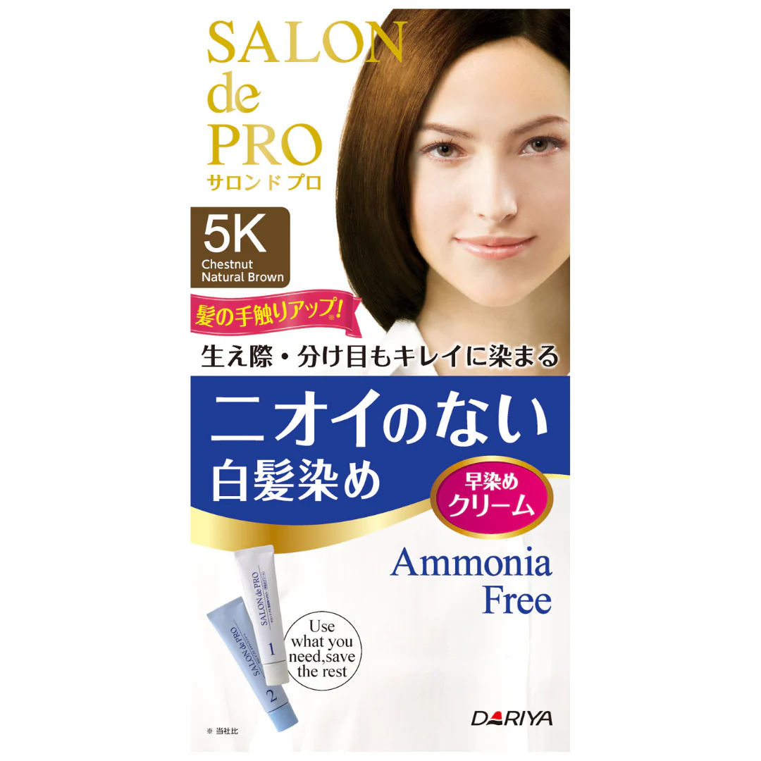 [ADL]SALON de PRO Unscented Grey Hair Dye Cream 5K Chestnut Natural Brown