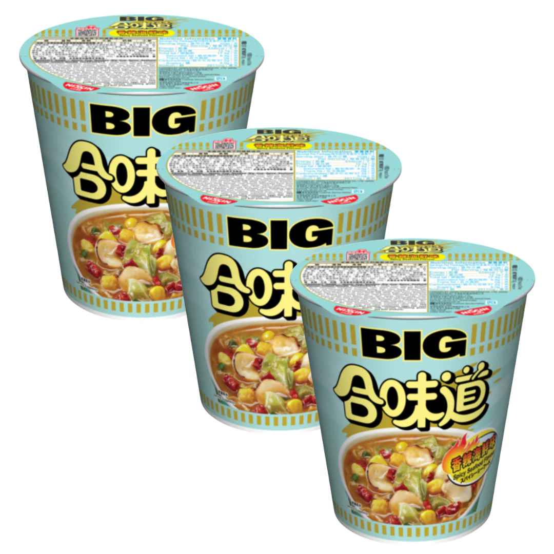 [ADL] NISSIN BIG Cup Spicy Seafood Flavour 99g x 3ea