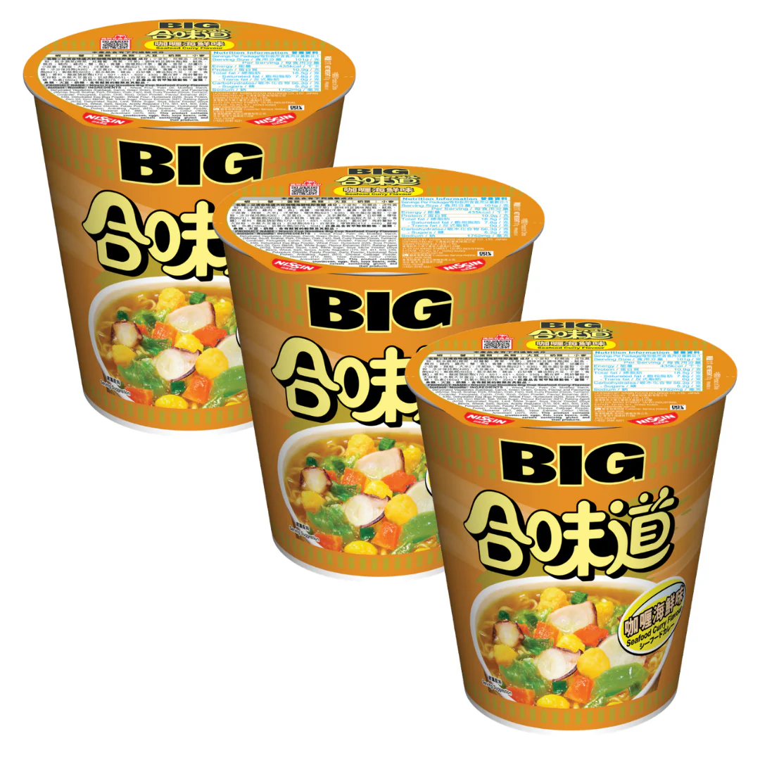 [ADL] NISSIN BIG Cup Seafood Curry Flavour 101g x 3ea