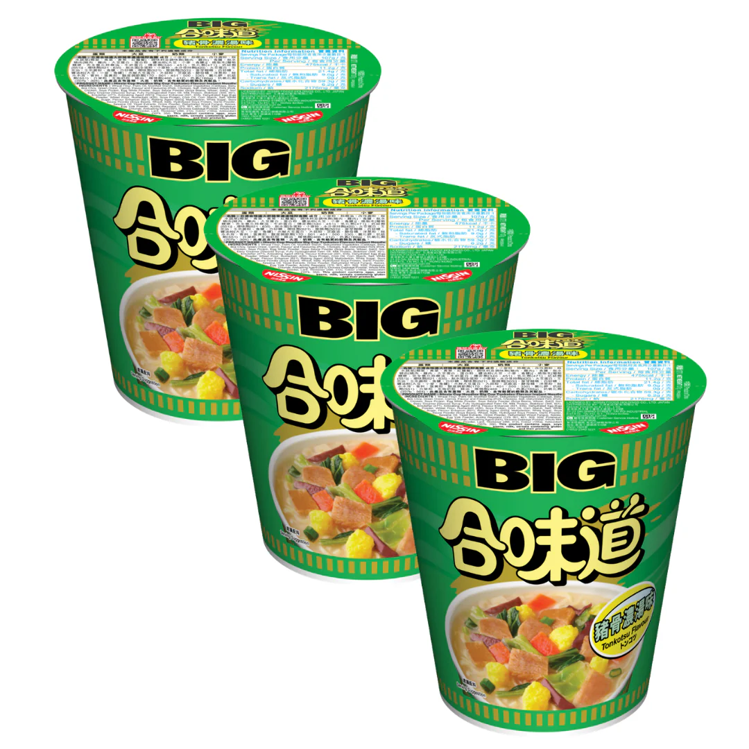 [ADL] NISSIN BIG Cup Tonkotsu Flavour 102g x 3ea