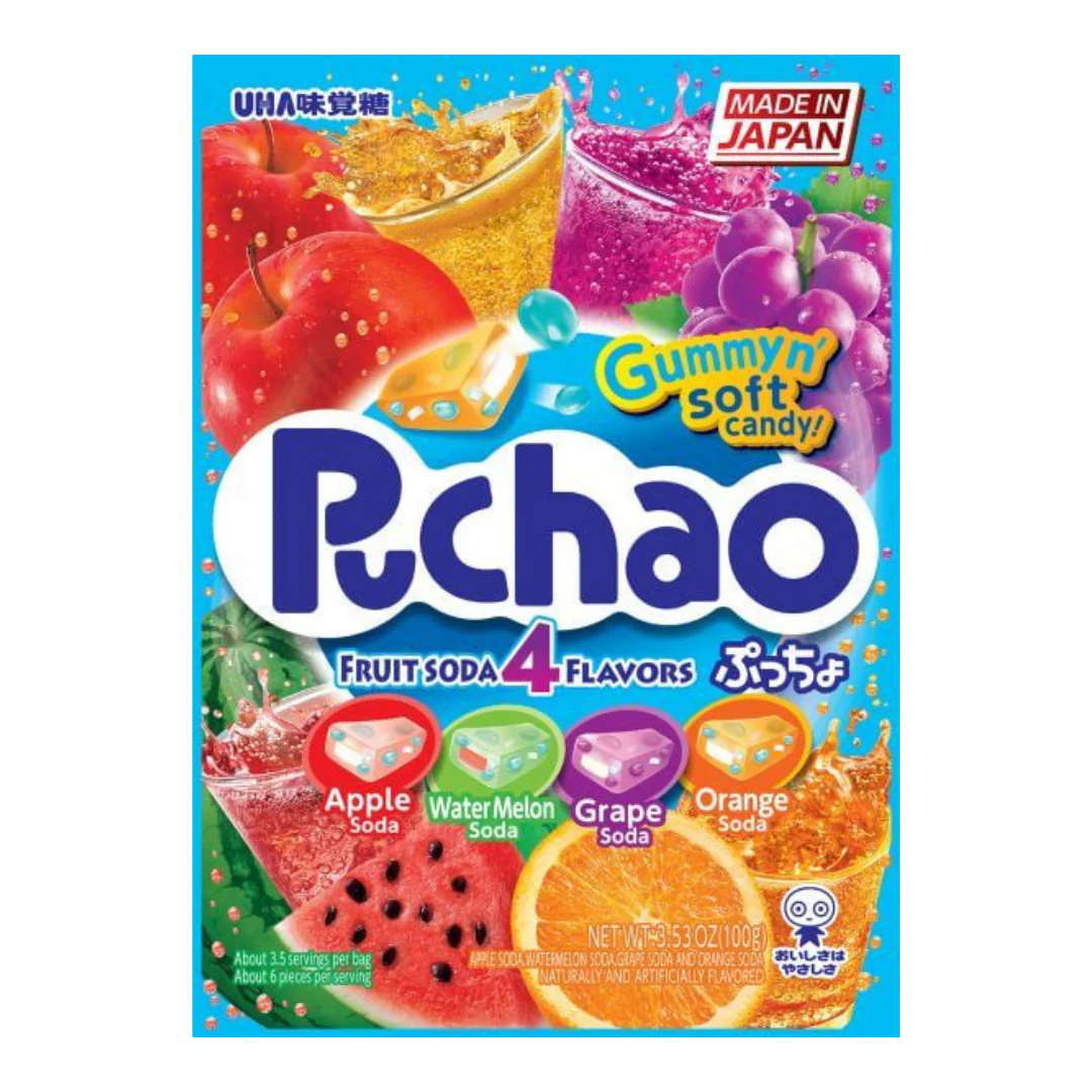[SYD]Puchao Bag Tansan Fruit Soda 4 Flavours 100g