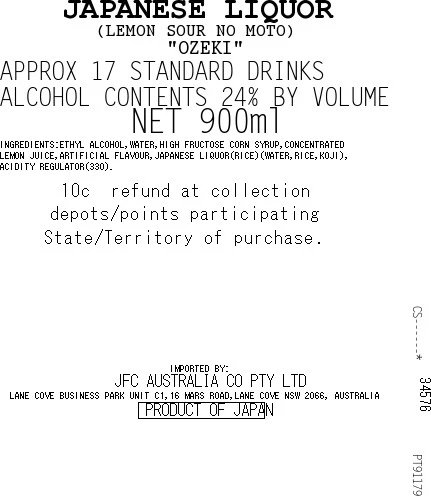 [SYD]OZEKI Lemon Sour Cocktail Base 900ml - Image 2