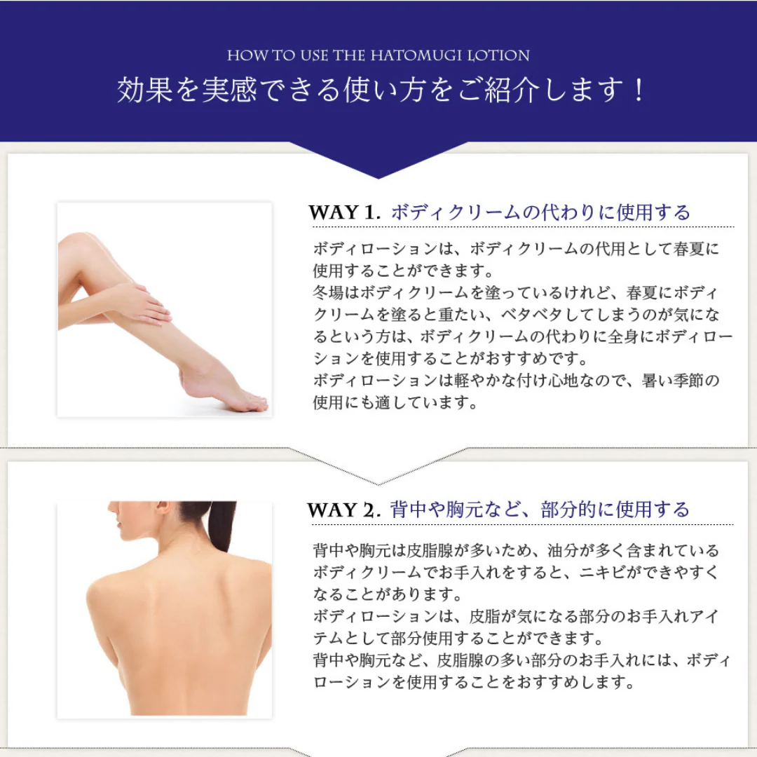 [SYD]HATOMUGI Body Lotion 250g - Image 7