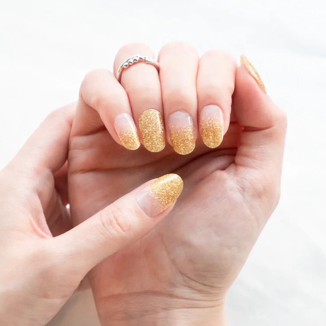 [SYD]Gel Nail Sticker Gold Glitter Venus - Image 3