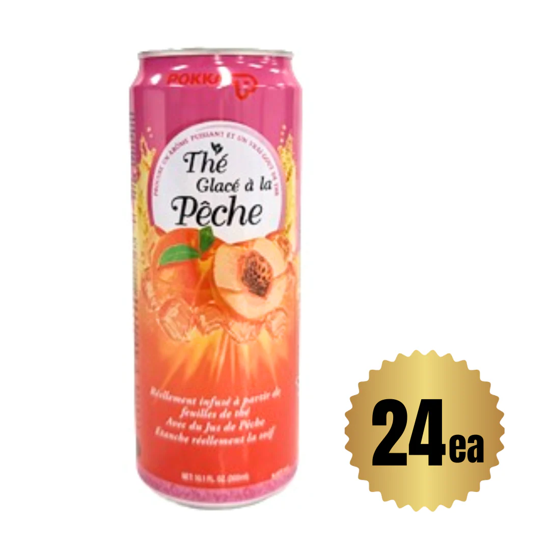 [SYD]POKKA Peach Tea (Sleek Can) 300ml x 24ea