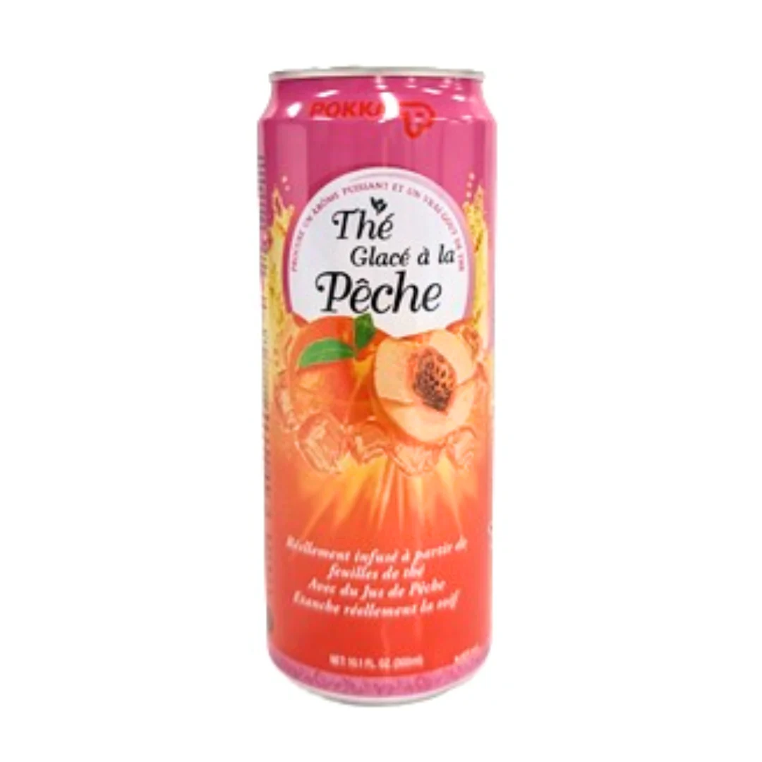[SYD]POKKA Peach Tea (Sleek Can) 300ml x 24ea - Image 2