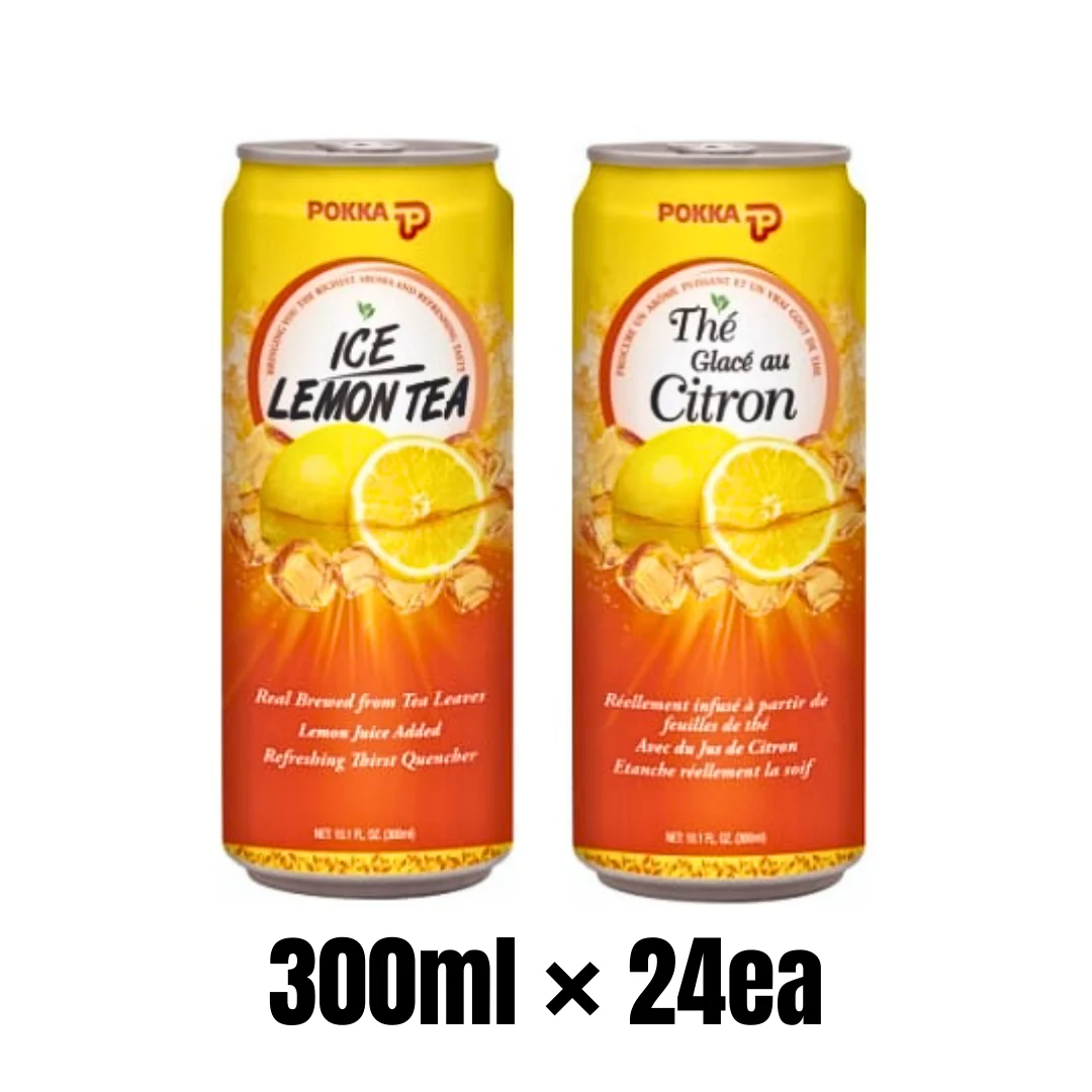 [SYD]POKKA Lemon Tea (Sleek Can) 300ml x 24ea