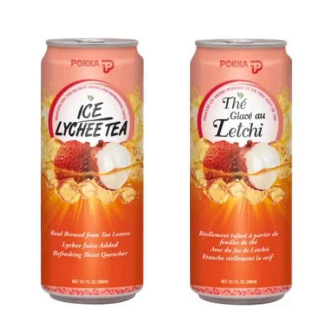 [SYD]POKKA Lychee Tea (Sleek Can) 300ml x 24ea