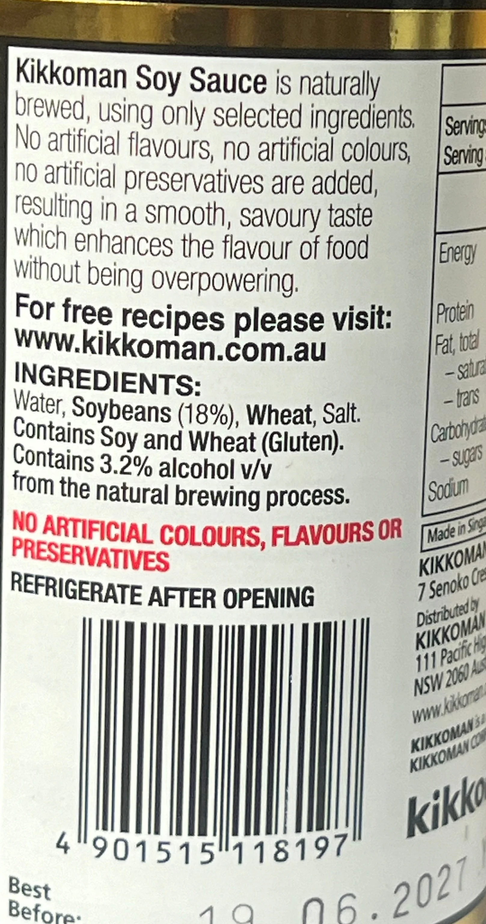 [SYD]Naturally Brewed Soy Sauce 250ml - Image 2