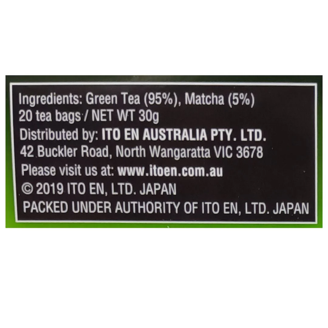 [SYD]Matcha Green Tea Traditional Tea Bag 20pc - Image 2