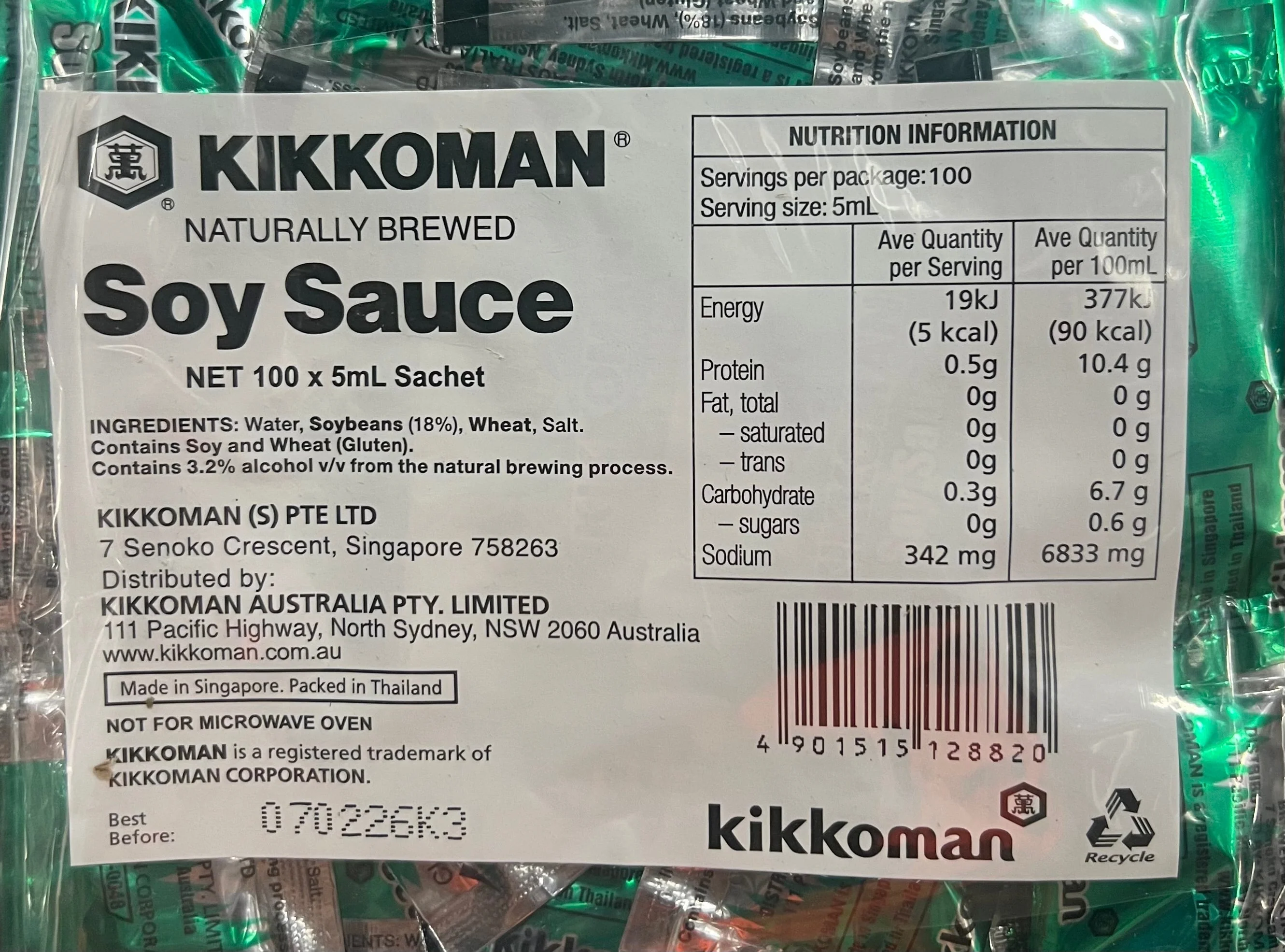 [SYD]Naturally Brewed Soy Sauce 5ml 100pc - Image 2