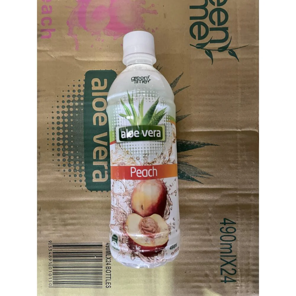[SYD]GREEN TIME Aloe Vera Drink Peach 490ml x 24ea