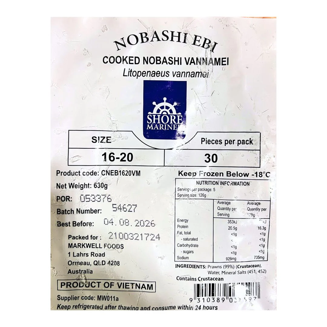 [SYD]Cooked Nobashi Ebi 30pcs - Image 2