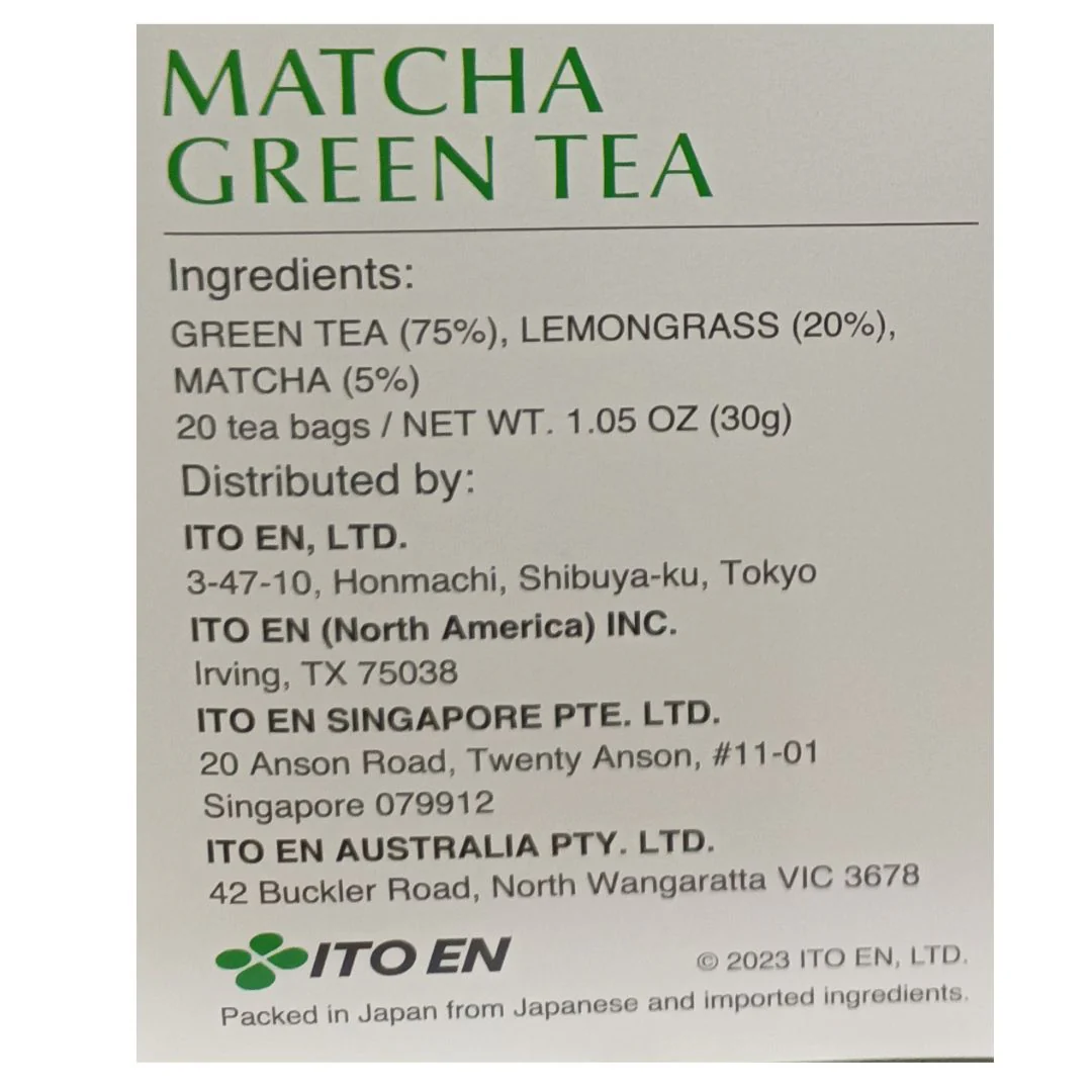 [SYD]Matcha Green Tea Lemongrass 1pkt - Image 2