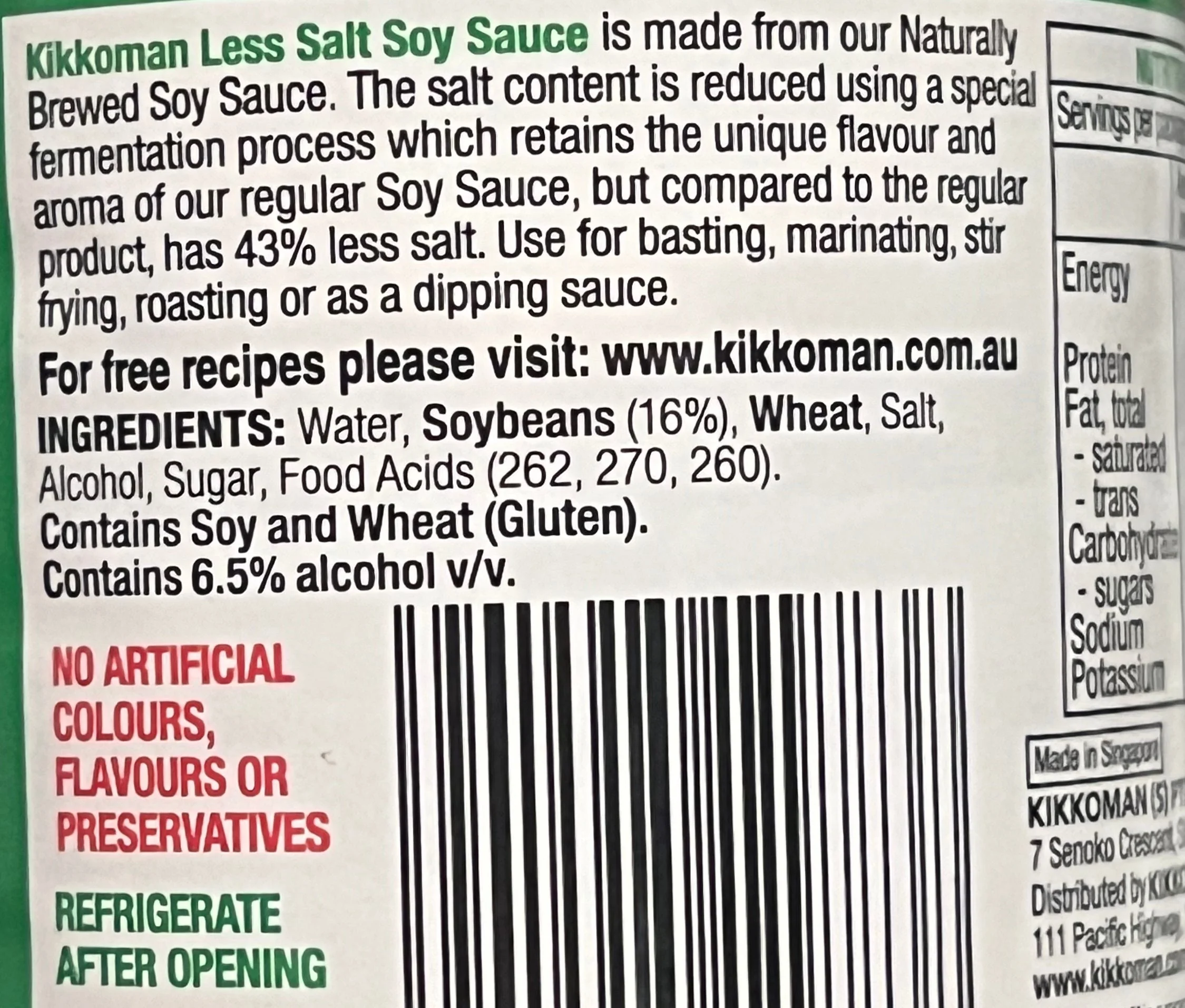 [SYD]Naturally Brewed Less Salt Soy Sauce 600ml - Image 2