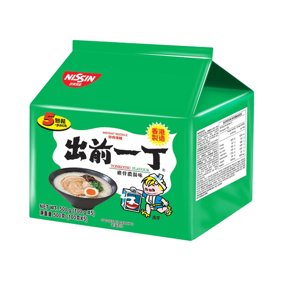 [SYD]NISSIN Demae Ramen Kyushu Tonkotsu Flavour 5pks 500g